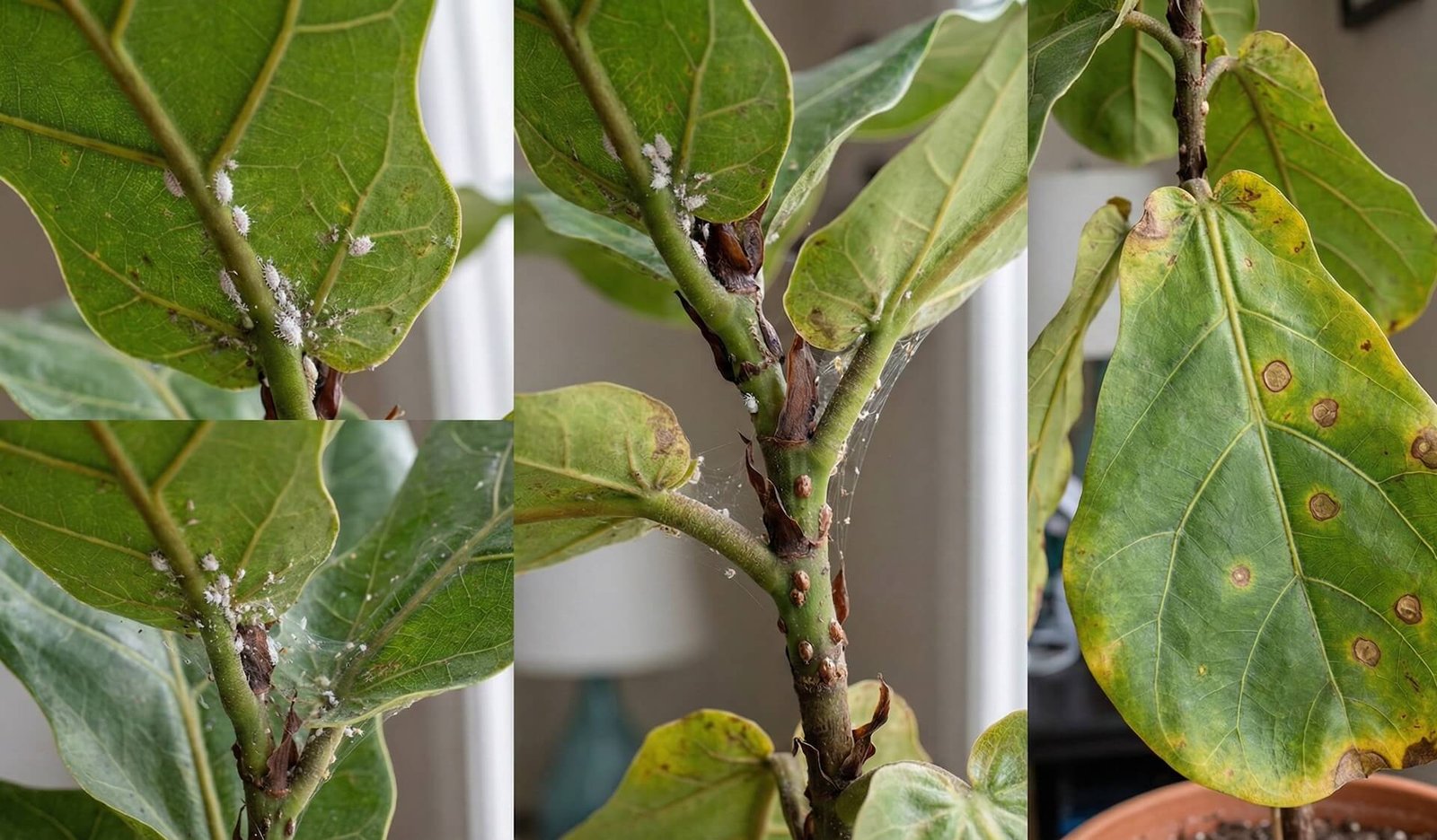 Fikusa slimības un kaitēkļi: kāpēc dzeltē lapas un kā glābt augu?