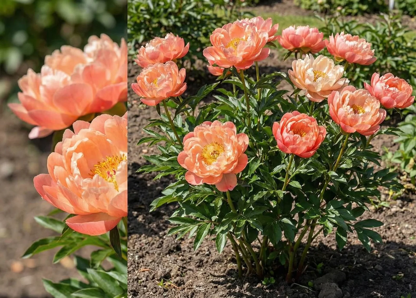 Hibrīda peonija ‘Coral Charm’ (Paeonia ‘Coral Charm’)